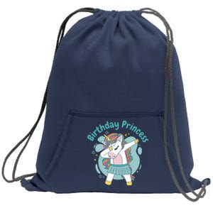 Birthday Princess Unicorn Cute Gift Sweatshirt Cinch Pack Bag