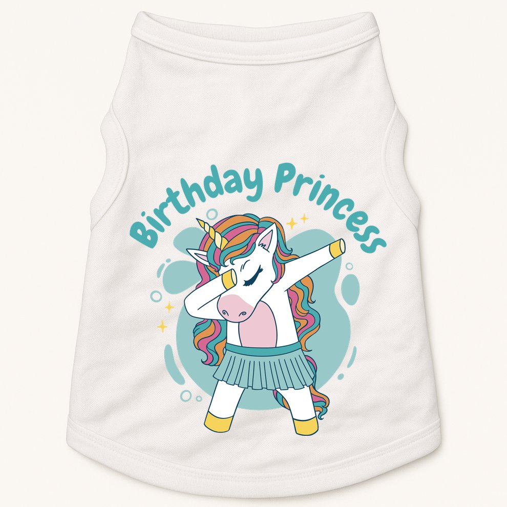 Birthday Princess Unicorn Cute Gift Doggie Tank