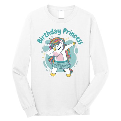 Birthday Princess Unicorn Cute Gift Long Sleeve Shirt