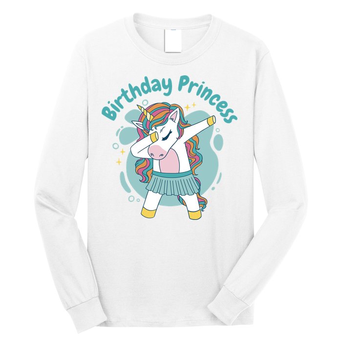 Birthday Princess Unicorn Cute Gift Long Sleeve Shirt