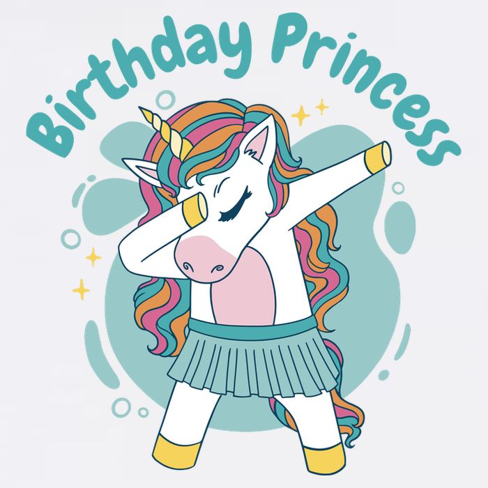 Birthday Princess Unicorn Cute Gift Apron