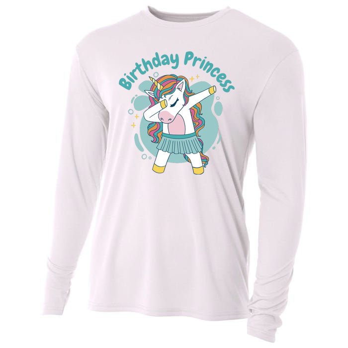 Birthday Princess Unicorn Cute Gift Cooling Performance Long Sleeve Crew