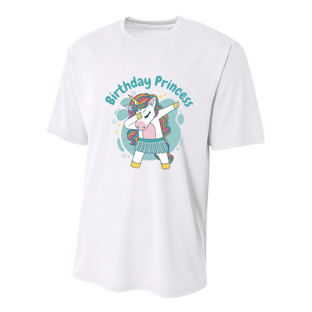 Birthday Princess Unicorn Cute Gift Youth Performance Sprint T-Shirt