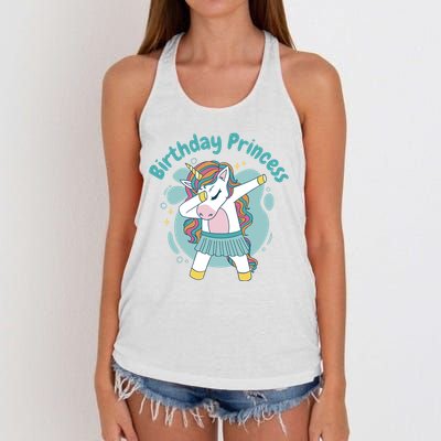 Birthday Princess Unicorn Cute Gift Women's Knotted Racerback Tank
