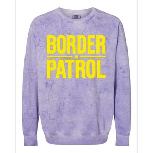 Border Patrol Uniform Halloween Costume Colorblast Crewneck Sweatshirt