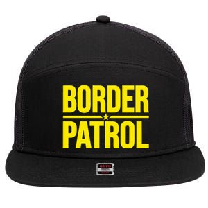 Border Patrol Uniform Halloween Costume 7 Panel Mesh Trucker Snapback Hat