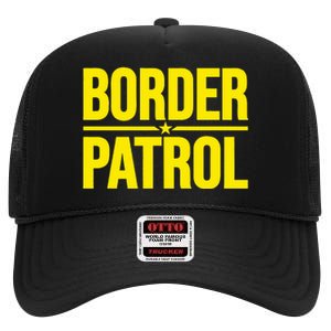 Border Patrol Uniform Halloween Costume High Crown Mesh Back Trucker Hat