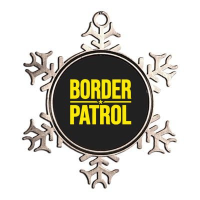 Border Patrol Uniform Halloween Costume Metallic Star Ornament