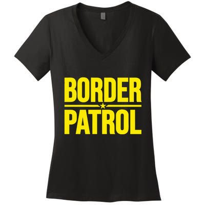Border Patrol Uniform Halloween Costume Women's V-Neck T-Shirt