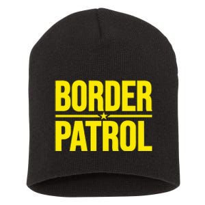 Border Patrol Uniform Halloween Costume Short Acrylic Beanie