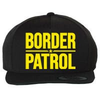 Border Patrol Uniform Halloween Costume Wool Snapback Cap