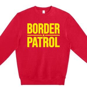 Border Patrol Uniform Halloween Costume Premium Crewneck Sweatshirt