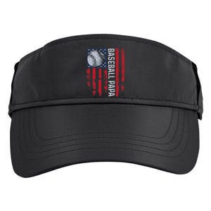 Baseball Papa Usa Flag Coach Adult Drive Performance Visor