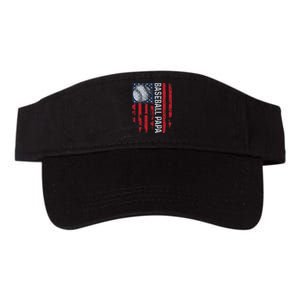 Baseball Papa Usa Flag Coach Valucap Bio-Washed Visor