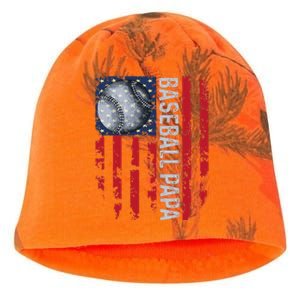 Baseball Papa Usa Flag Coach Kati - Camo Knit Beanie