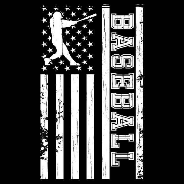 Baseball Pitcher USA Flag Tall T-Shirt