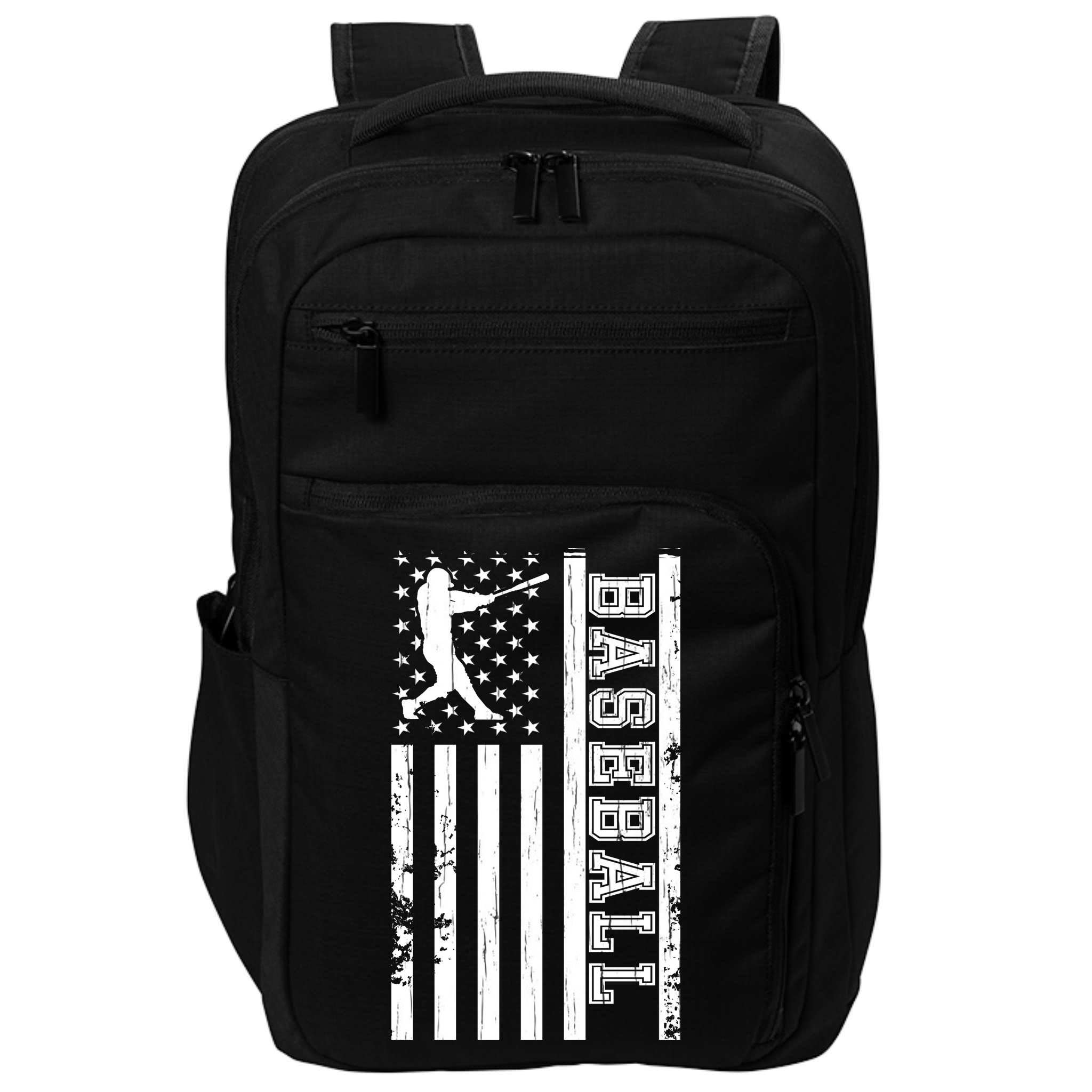 Baseball Pitcher USA Flag Impact Tech Backpack