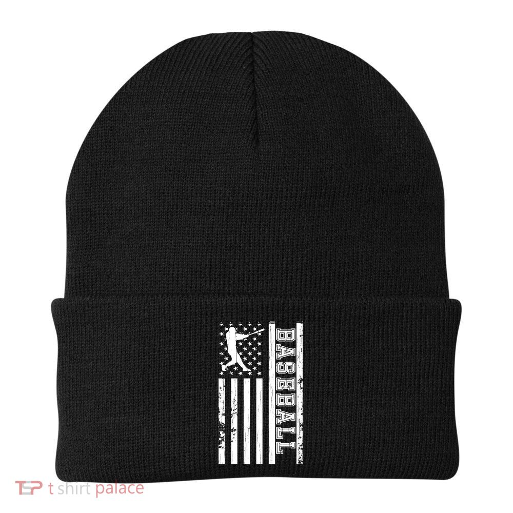 Baseball Pitcher USA Flag Beanie
