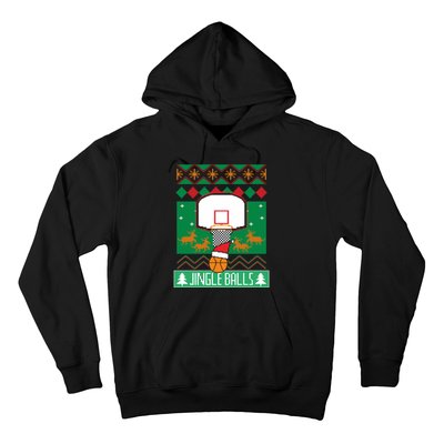 Basketball Player Ugly Christmas Sweater Jingle Balls Fan Hoodie