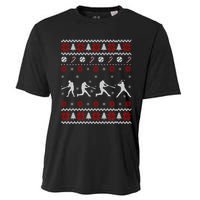 Baseball Players Ugly Christmas Sweater Xmas Gift Cooling Performance Crew T-Shirt