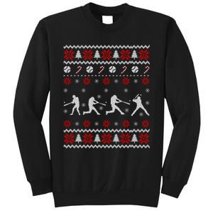 Baseball Players Ugly Christmas Sweater Xmas Gift Sweatshirt