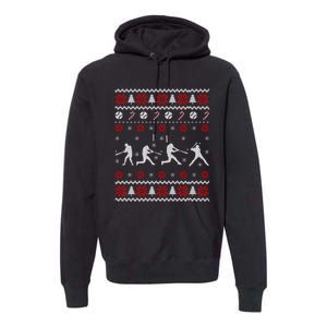 Baseball Players Ugly Christmas Sweater Xmas Gift Premium Hoodie