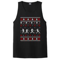 Baseball Players Ugly Christmas Sweater Xmas Gift PosiCharge Competitor Tank