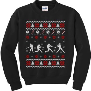 Baseball Players Ugly Christmas Sweater Xmas Gift Kids Sweatshirt