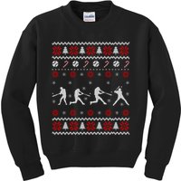 Baseball Players Ugly Christmas Sweater Xmas Gift Kids Sweatshirt