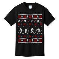 Baseball Players Ugly Christmas Sweater Xmas Gift Kids T-Shirt