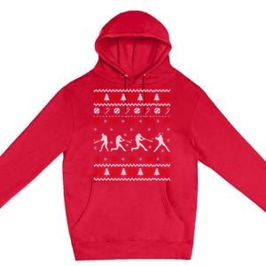 Baseball Players Ugly Christmas Sweater Xmas Gift Premium Pullover Hoodie