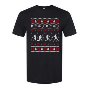 Baseball Players Ugly Christmas Sweater Xmas Gift Softstyle CVC T-Shirt