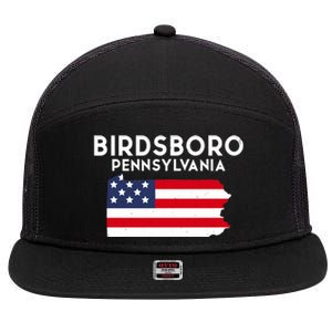 Birdsboro Pennsylvania USA State America Travel 7 Panel Mesh Trucker Snapback Hat