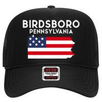 Birdsboro Pennsylvania USA State America Travel High Crown Mesh Back Trucker Hat