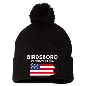 Birdsboro Pennsylvania USA State America Travel Pom Pom 12in Knit Beanie