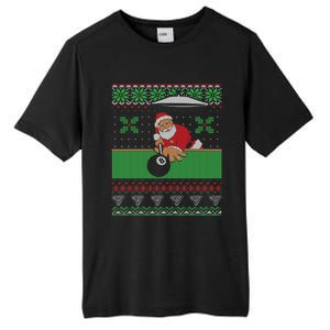 Billiards Pool Ugly Christmas Sweater Style Gift Tall Fusion ChromaSoft Performance T-Shirt