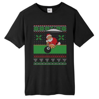 Billiards Pool Ugly Christmas Sweater Style Gift Tall Fusion ChromaSoft Performance T-Shirt