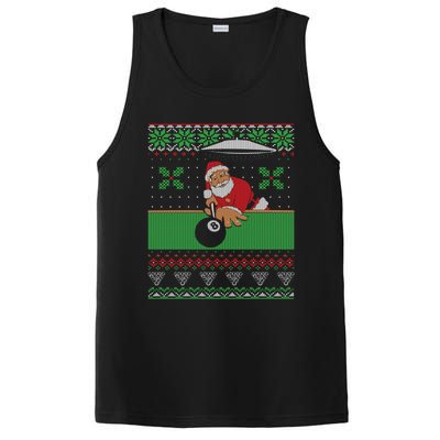 Billiards Pool Ugly Christmas Sweater Style Gift PosiCharge Competitor Tank