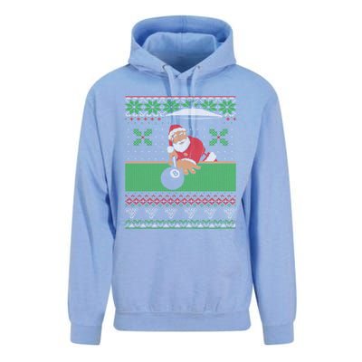 Billiards Pool Ugly Christmas Sweater Style Gift Unisex Surf Hoodie