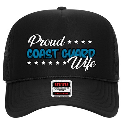 Bold Proud Uscg Coast Guard Wife Gift Trucker Hat