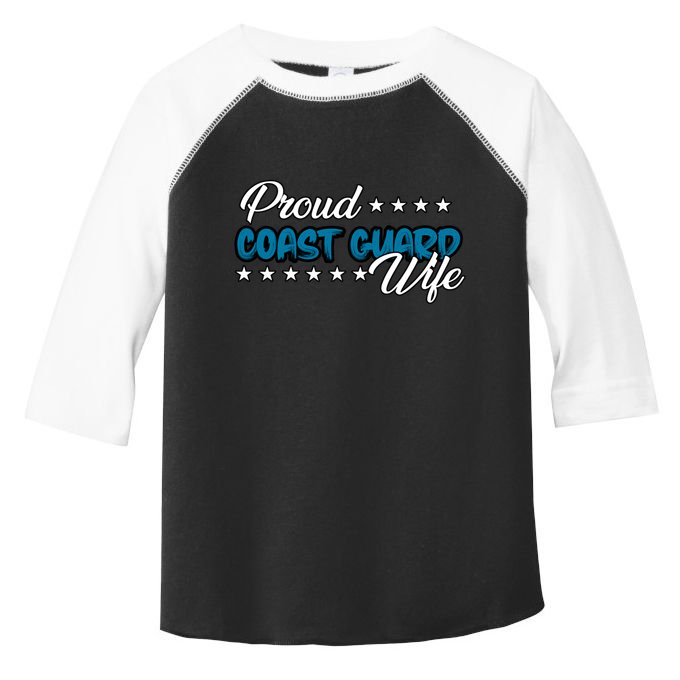 Bold Proud Uscg Coast Guard Wife Gift Toddler Fine Jersey T-Shirt
