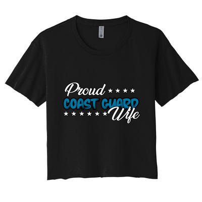 Bold Proud Uscg Coast Guard Wife Gift Crop Top