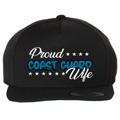 Bold Proud Uscg Coast Guard Wife Gift Wool Snapback Cap