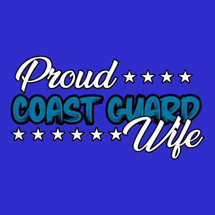 Bold Proud Uscg Coast Guard Wife Gift Tall Hoodie
