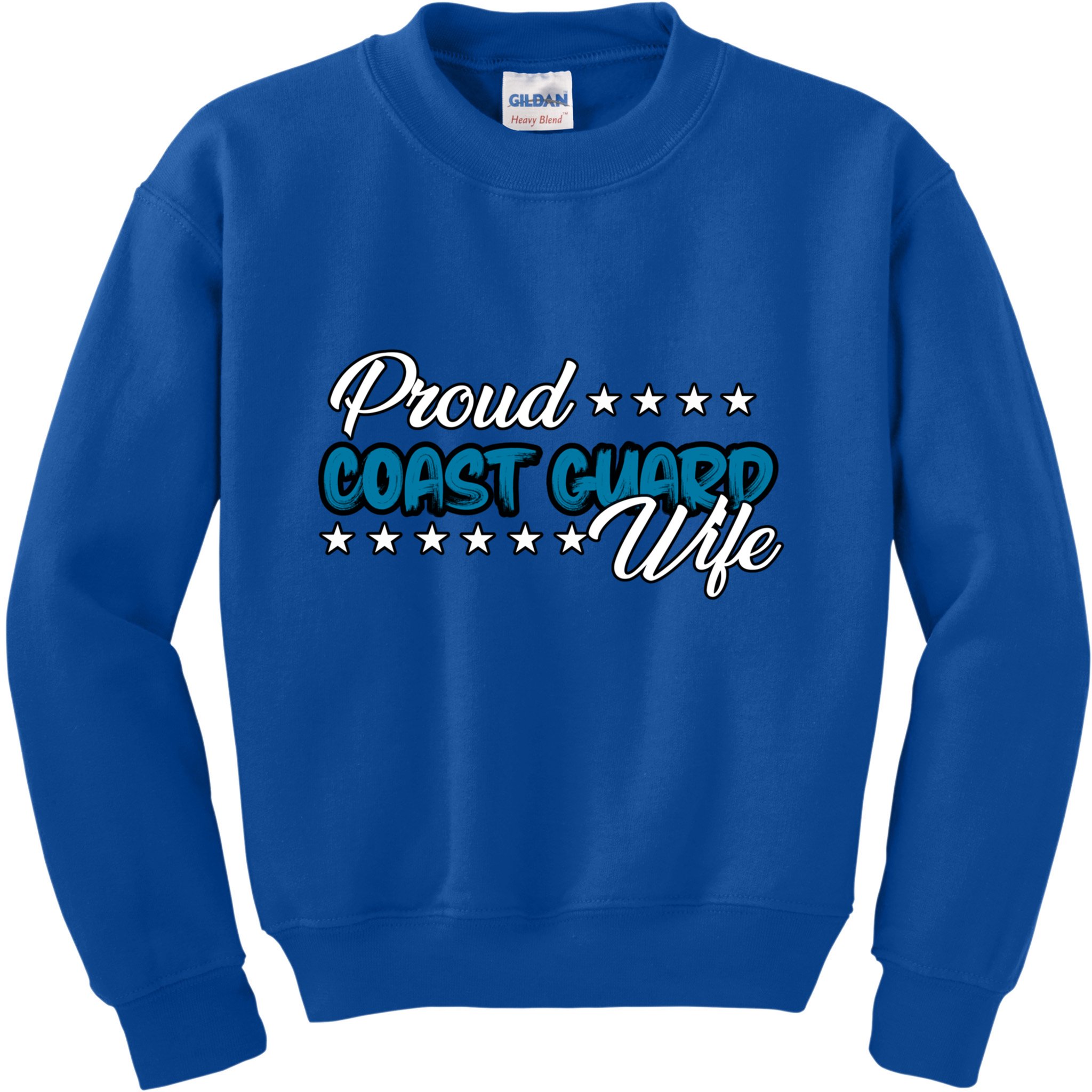 Bold Proud Uscg Coast Guard Wife Gift Kids Sweatshirt
