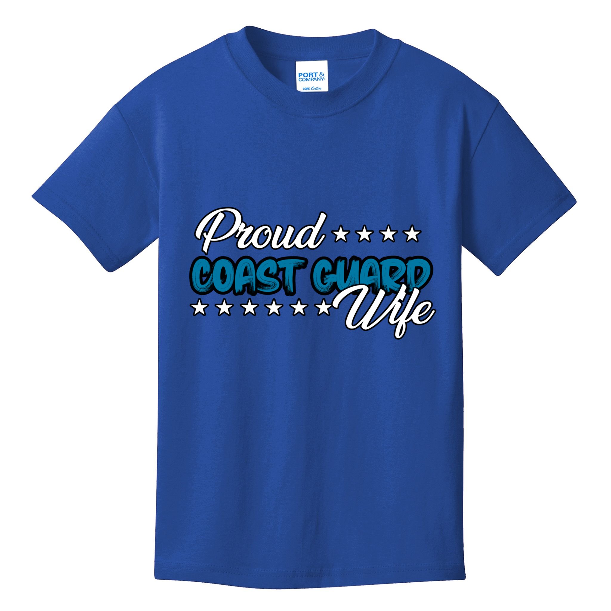 Bold Proud Uscg Coast Guard Wife Gift Kids T-Shirt