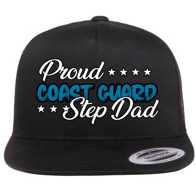 Bold Proud Uscg Coast Guard Step Dad Funny Gift Flatbill Hat