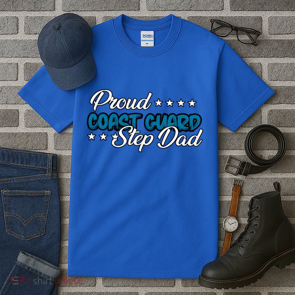 Bold Proud Uscg Coast Guard Step Dad Funny Gift Tall T-Shirt