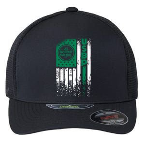 Border Patrol Us Flag Thin Green Line Law Enforcement Flexfit Unipanel Trucker Cap