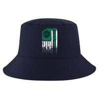 Border Patrol Us Flag Thin Green Line Law Enforcement Cool Comfort Performance Bucket Hat